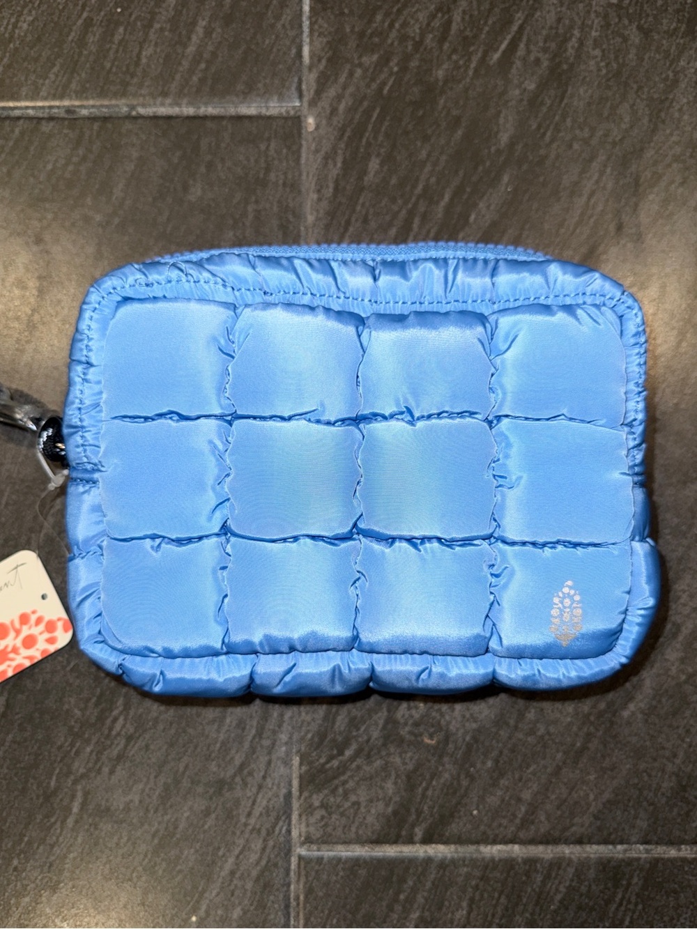 Free People Quilted Mini Case Denim Blue